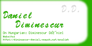 daniel diminescur business card